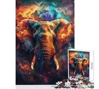 Puzzle da 1000 pezzi per adolescenti Elefante cosmico Decorazione per la casa dei sogni Giocattoli Regali di Babbo Natale segreto Gioco educativo Aiuta l'esercizio del cervello Dimensioni 50x75cm