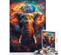 Puzzle da 1000 pezzi per adolescenti Elefante cosmico Sogno Giocattoli antistress Regali di Babbo Natale segreto Giochi educativi Migliorare l'amore tra coppie Dimensioni 38x52cm
