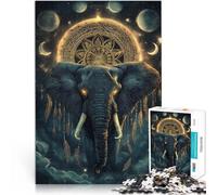 Puzzle da 1000 pezzi per adolescenti Elefante magico~ Giocattoli educativi per l'apprendimento Giochi per famiglie Un'opera d'arte 75x50cm