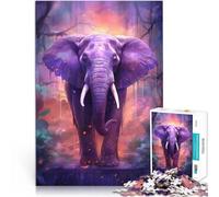 Puzzle da 1000 pezzi per adolescenti Elefante misterioso Giocattoli educativi per l'apprendimento Giochi per famiglie Regalo divertente 38x26cm