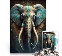 Puzzle da 1000 pezzi per adolescenti Elefante mistico Giocattoli educativi per l'apprendimento Giochi per famiglie Idee regalo 52x38cm