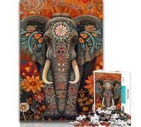 Puzzle da 1000 pezzi per adolescenti, elefante morto, per adulti e adolescenti, 1000 pezzi, antistress, sfida difficile, migliora l'amore tra coppie, 26x38cm