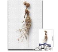 Puzzle da 1000 pezzi per adolescenti, elegante scultura di donna albero, bellissimo design, gioco, regalo di compleanno, opera d'arte, dimensioni 38x52cm