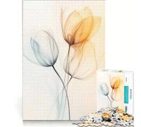 Puzzle da 1000 pezzi per adolescenti, Eleganza eterea di tulipani - Fiore, Gioco rilassante, Antistress, Lista dei desideri con Babbo Natale 38x52cm