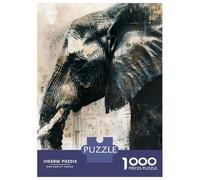Puzzle Da 1000 Pezzi Per Adolescenti Elephant Grace Painting Puzzle Per Adolescenti Gioco Rompicapo Regali Per Donne Attività Divertenti A Casa 52x38cm/1000pcs