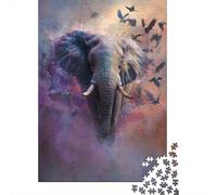 Puzzle Da 1000 Pezzi Per Adolescenti Elephant Majesty in Artwork Puzzle Per Adulti Gioco Rompicapo Regalo Di Compleanno Aiuta Ad Allenare Il Cervello 70x50cm/1000pcs