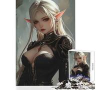 Puzzle da 1000 pezzi per adolescenti Elfo del sangue Vampiro Ghoul Giocattolo Decorazione da parete Regalo per compleanni Gioco per famiglie Allena il tuo cervello e le tue mani Dimensioni 50x75cm