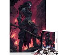 Puzzle da 1000 pezzi per adolescenti Elfo oscuro guerriero in rovina giocattoli antistress regali di Babbo Natale segreto giochi rilassanti migliorare l'amore tra coppie dimensioni 38x52cm