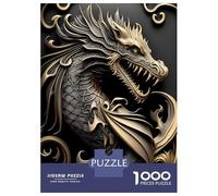 Puzzle Da 1000 Pezzi Per Adolescenti Elixir of Golden Dragon Puzzle Per Adulti Gioco Pratico Decorazione Murale Regali Per Amici E Familiari 52x38cm/1000pcs