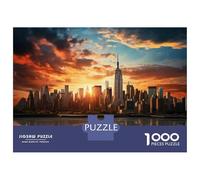 Puzzle Da 1000 Pezzi Per Adolescenti Empire State Building Sunset Puzzle Per Adulti Giocattoli Antistress Decorazione Da Parete Regali Unici Per Compleanno E Natale 70x50cm/1000pcs