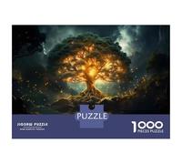 Puzzle Da 1000 Pezzi Per Adolescenti Enchanted Forest Glowing Tree Puzzle Per Adulti Giocattoli Antistress Decorazione Da Parete Regali Unici Per Compleanno E Natale 52x38cm/1000pcs