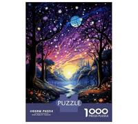 Puzzle Da 1000 Pezzi Per Adolescenti Enchanted Forest Night Sky-1 Puzzle Per Adulti Giocattolo Decorazione Da Parete Corsa Di Velocità Manuale Sfida Da Completare 38x26cm/1000pcs