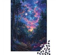 Puzzle Da 1000 Pezzi Per Adolescenti Enchanted Forest Night Sky -1 Puzzle Per Adulti Giochi Rilassanti Ma Divertenti E Umoristici Sfida Da Completare 38x26cm/1000pcs
