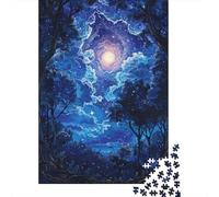 Puzzle Da 1000 Pezzi Per Adolescenti Enchanted Forest Night Sky Puzzle Per Adulti Giocattolo Decorazione Da Parete Arte Da Parete Offerta Come Regalo Per Tutta La Famiglia 38x26cm/1000pcs