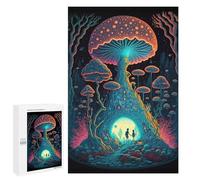 Puzzle da 1000 pezzi per adolescenti Enchanted Mushroom Forest Puzzles giochi di relax per promuovere la memoria intera famiglia 1000 pezzi