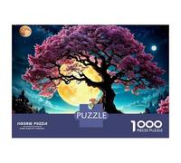 Puzzle Da 1000 Pezzi Per Adolescenti Enchanted Night Sky with Full Moon Adolescenti Puzzle Giochi Rilassanti Difficili Regali Difficili Per Amici E Familiari 38x26cm/1000pcs