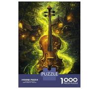 Puzzle Da 1000 Pezzi Per Adolescenti Enchanted Violin in Fairy Woods Puzzle Per Adulti Gioco Pratico Regali Per Donne Per Compleanno, Natale 70x50cm/1000pcs
