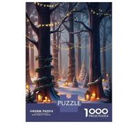 Puzzle Da 1000 Pezzi Per Adolescenti Enchanted Winter Forest Puzzle Giocattolo Decorazione Da Parete Sfida Difficile Regalo Di Compleanno, Regali, 38x26cm/1000pcs
