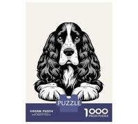 Puzzle Da 1000 Pezzi Per Adolescenti English Cocker Spaniel Puzzle Per Adulti Antistress Giocattoli Migliorano La Memoria Ideale Come Regalo 52x38cm/1000pcs