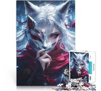 Puzzle da 1000 pezzi per adolescenti Enigma della maschera di volpe Gara di velocità delle mani Collezione di artisti, Belle arti 50x70cm
