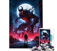 Puzzle da 1000 pezzi per adolescenti epica battaglia tra mostri ed eroi puzzle per adulti giocattolo decorativo da parete compleanno e Natale (dimensioni 38x52cm)
