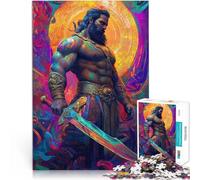 Puzzle da 1000 pezzi per adolescenti Ercole il guerriero Giochi educativi Decorazione della casa Lista dei desideri con Babbo Natale 75x50cm