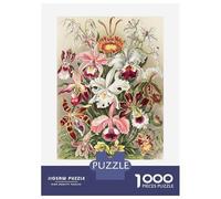 Puzzle Da 1000 Pezzi Per Adolescenti Ernst Haeckels Orchids Art Forms of Nature Puzzle Per Adulti Antistress Giocattoli Migliorano La Memoria Ideale Come Regalo 52x38cm/1000pcs