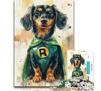 Puzzle da 1000 pezzi per adolescenti eroe bassotto puzzle da 1000 pezzi gioco educativo per famiglie adatto per la decorazione del desktop 26x38cm