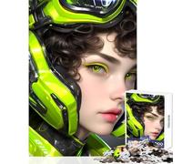 Puzzle da 1000 pezzi per adolescenti eroi futuristici al neon ragazze anime giocattoli antistress idee regalo gioco pratico collezione di artisti belle arti dimensioni 38x26cm