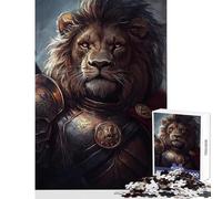 Puzzle da 1000 pezzi per adolescenti Eroico leone samurai Giocattoli antistress Regalo di compleanno Giochi educativi Interessanti riduzione dello stress Dimensioni 38x26cm