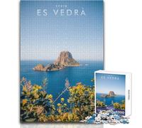 Puzzle da 1000 pezzi per adolescenti Es Vedra Ibiza Bellissimo gioco di design Sfida difficile Regalo per compleanni Dimensioni 38x26cm