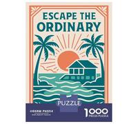 Puzzle Da 1000 Pezzi Per Adolescenti Escape The Ordinary Tropical Puzzle Per Adolescenti Giochi Rilassanti Migliora La Memoria Regali Per Amici E Familiari 38x26cm/1000pcs