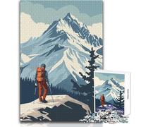 Puzzle da 1000 pezzi per adolescenti, escursioni in montagna sulle Alpi, gioco stimolante, giocattoli, decorazione da parete, regalo per compleanni, dimensioni 38x52cm