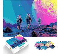 Puzzle da 1000 pezzi per adolescenti Esploratore dello spazio giocattoli educativi per l'apprendimento Migliorare l'amore tra le coppie 75x50cm