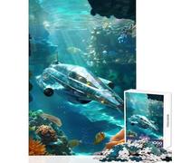 Puzzle da 1000 pezzi per adolescenti esploratore dell'oceano giocattolo decorazione da parete opera d'arte regalo giochi rilassanti con pezzi completamente interconnessi di forma casuale 38x52cm
