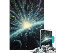 Puzzle da 1000 pezzi per adolescenti esplosione cosmica sulla Terra puzzle per adulti gioco rompicapo un'opera d'arte regalo di Natale e compleanno (dimensioni 38x52cm)