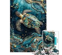 Puzzle da 1000 pezzi per adolescenti Eternal Tidekeeper arte Kintsugi gioco per adulti e famiglie sfida difficile da completare (dimensioni 50x75cm)