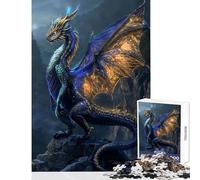 Puzzle da 1000 pezzi per adolescenti Ethereal Starfall Dragon Giocattoli antistress Ottimi regali e giocattoli Gioco rompicapo Allena il tuo cervello e le tue mani Dimensioni 38x52cm