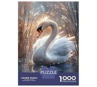 Puzzle Da 1000 Pezzi Per Adolescenti Ethereal Swan Grace Puzzle Per Adulti Giochi Divertenti Regali Per Donne Regali Unici Di Compleanno E Natale 38x26cm/1000pcs