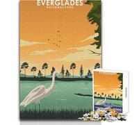 Puzzle da 1000 pezzi per adolescenti, Everglades National Park, gioco educativo per famiglie, sfida difficile, regalo divertente, dimensioni 38x26cm