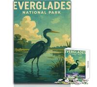 Puzzle da 1000 pezzi per adolescenti Everglades National Park, rilassante e dolce svago, taglio fine e liscio, giocattolo artigianale, dimensioni 38x26cm