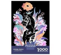 Puzzle Da 1000 Pezzi Per Adolescenti Exotic Flowers Black Puzzle Per Adulti Gioco Pratico Assemblaggio Di Modelli Regali Unici Per Compleanni E Occasioni Speciali 70x50cm/1000pcs