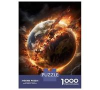 Puzzle Da 1000 Pezzi Per Adolescenti Exploding Earth Planet Puzzle Per Adulti Giocattoli Fai Da Te Taglio Di Precisione Aiutano Ad Allenare Il Cervello 52x38cm/1000pcs