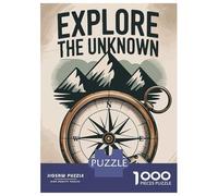 Puzzle Da 1000 Pezzi Per Adolescenti Explore The Unknown Compass Adventure Puzzle Per Adulti Giochi Divertenti Antistress Regali Per La Riduzione Dello Stress 38x26cm/1000pcs