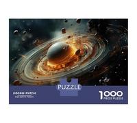 Puzzle Da 1000 Pezzi Per Adolescenti Exploring Saturn's Rings A Journey Through Space Puzzle Per Adulti Gioco Pratico Ma Divertente E Umoristico Sfida Educativa 70x50cm/1000pcs