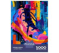 Puzzle Da 1000 Pezzi Per Adolescenti Expressionist Geometry Sneaker - Vibrant Abstract Street Art Puzzle Per Adolescenti Gioco Pratico Un'opera D'arte Regali Unici Per Compleanno E Natale 38x26cm/1000
