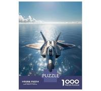 Puzzle Da 1000 Pezzi Per Adolescenti F22 Raptor Over The Ocean Puzzle Per Adolescenti Giochi Per Famiglie Sfida Difficile Regali Di Compleanno E Unici 70x50cm/1000pcs