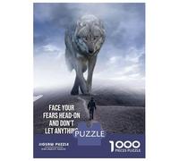 Puzzle Da 1000 Pezzi Per Adolescenti Face Your Fears Head On Puzzle Per Adulti Gioco Per Famiglie Antistress Regali Di Compleanno E Unici 70x50cm/1000pcs