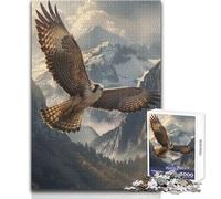 Puzzle da 1000 pezzi per adolescenti Falcon in volo Gioco pratico Regalo per donne Giocattoli antistress Dimensioni 38x26cm