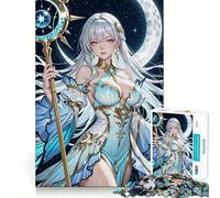 Puzzle da 1000 pezzi per adolescenti,Fanciulla Celeste,Incastro perfetto,Gioco stimolante per la mente,Attività rilassante per il compleanno (50x75cm)